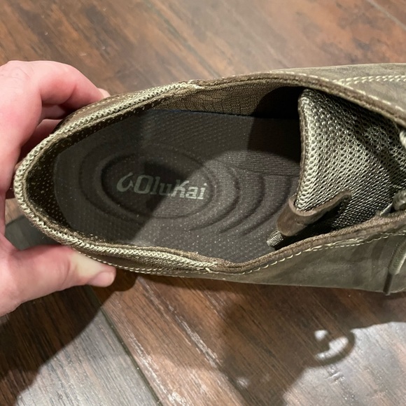 OluKai Brown Oxford Shoes with Suede Finish - Picture 4 of 8